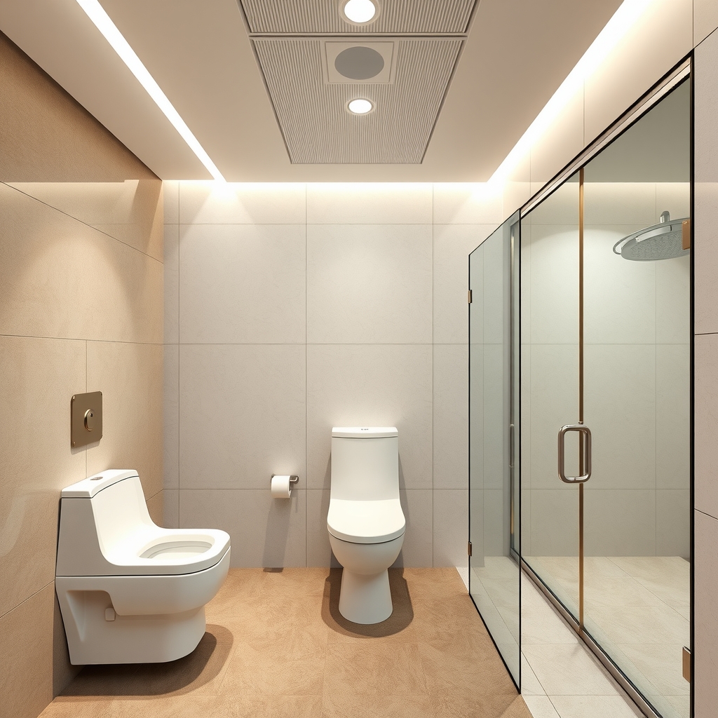 Menciptakan Kesan Mewah di Toilet Kantor dengan Partisi Kaca Tempered